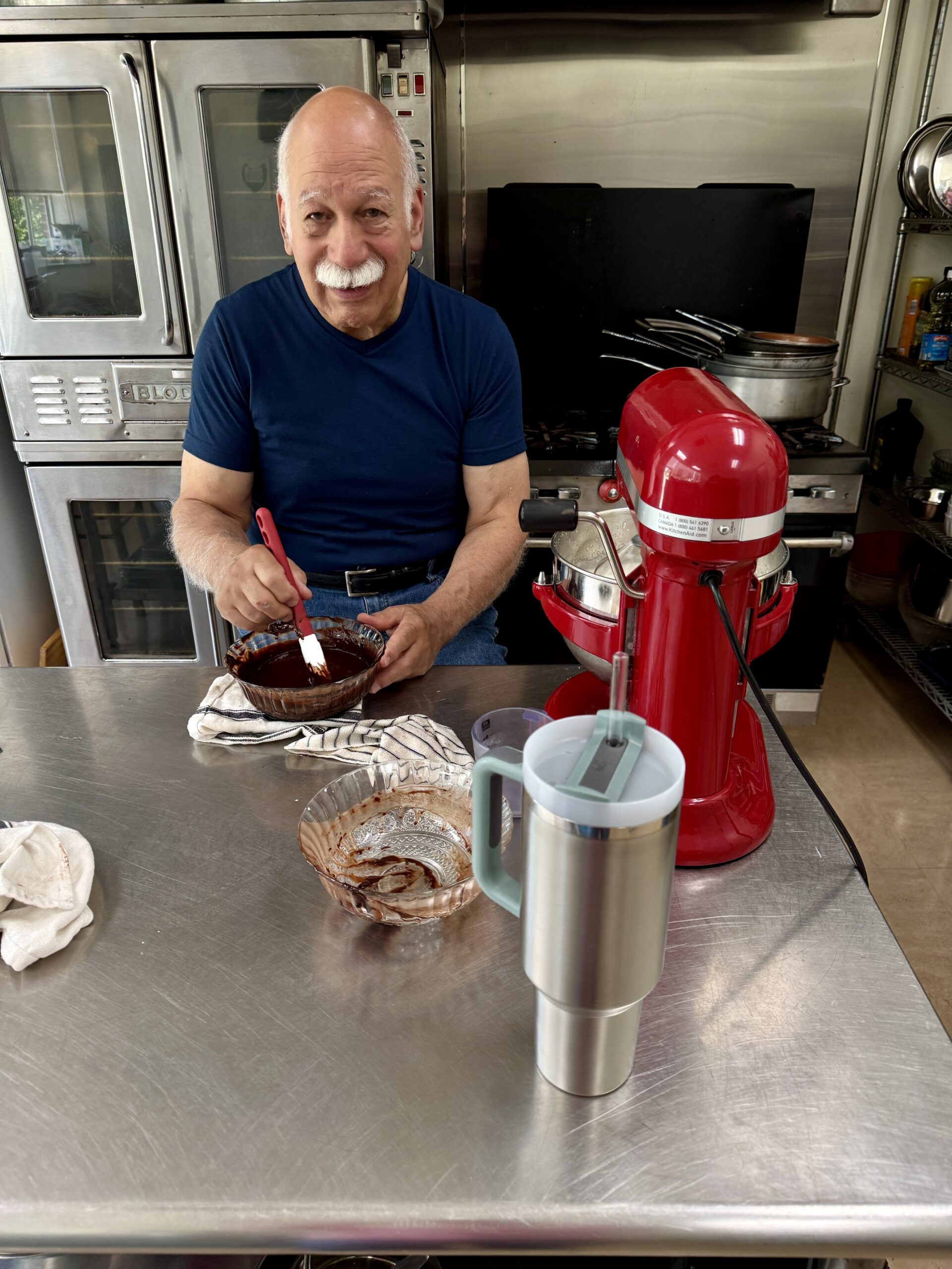 Larry cooking